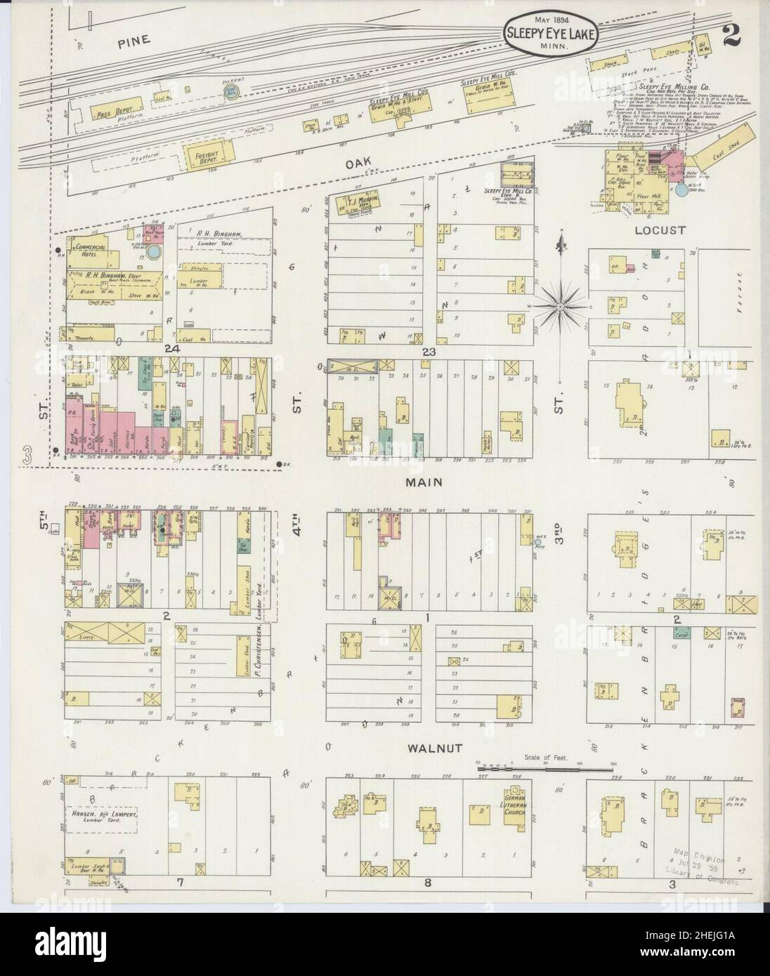 Map of sleepy eye hires stock photography and images Alamy