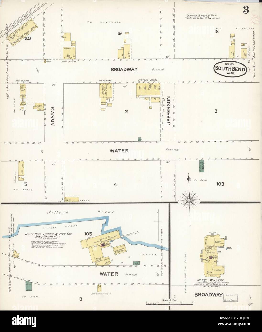 South bend washington map hires stock photography and images Alamy