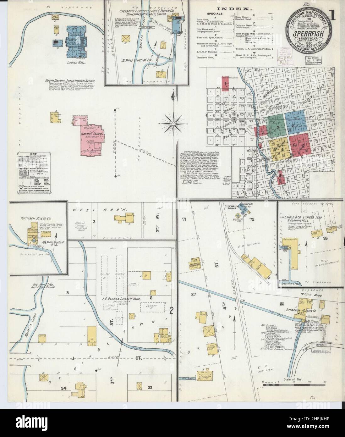 Map of spearfish south dakota hires stock photography and images Alamy