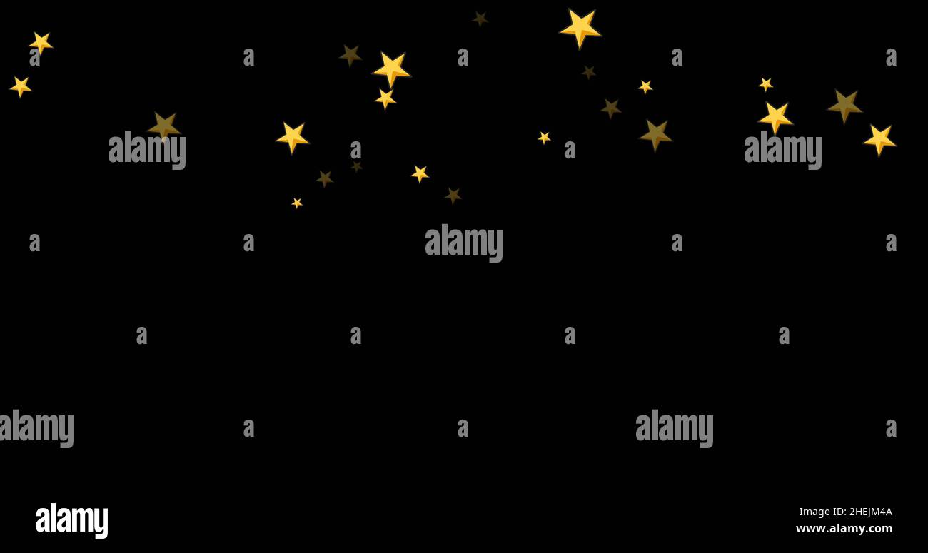 Black background with gold stars hi-res stock photography and images ...
