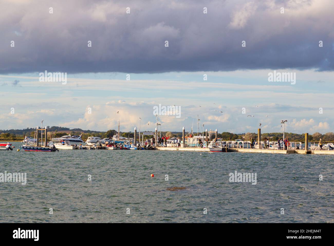 West Mersea pontoon, mersea, essex, uk Stock Photo Alamy