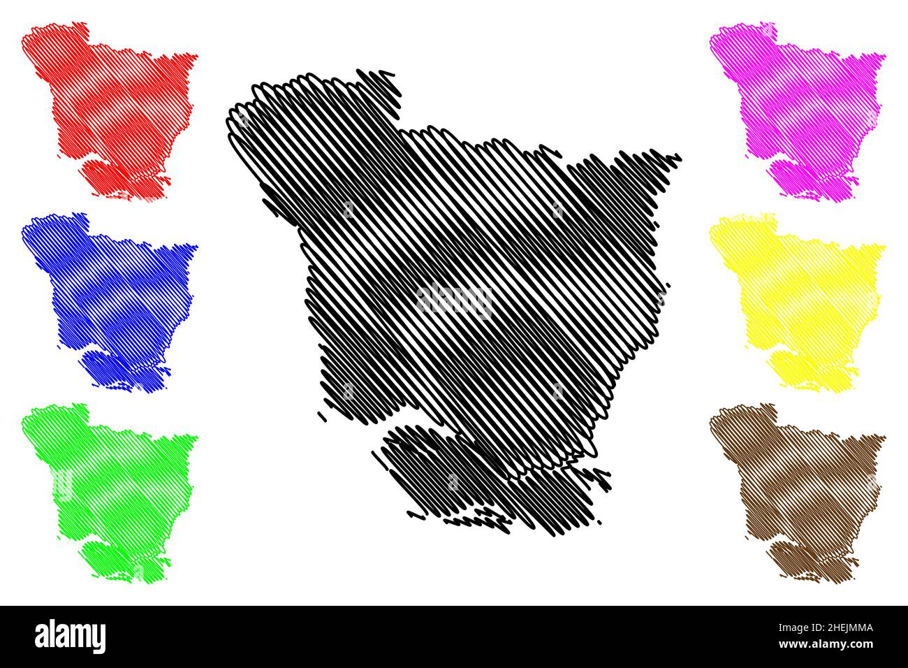 Vaishali district (Bihar State, Tirhut division, Republic of India) map vector illustration