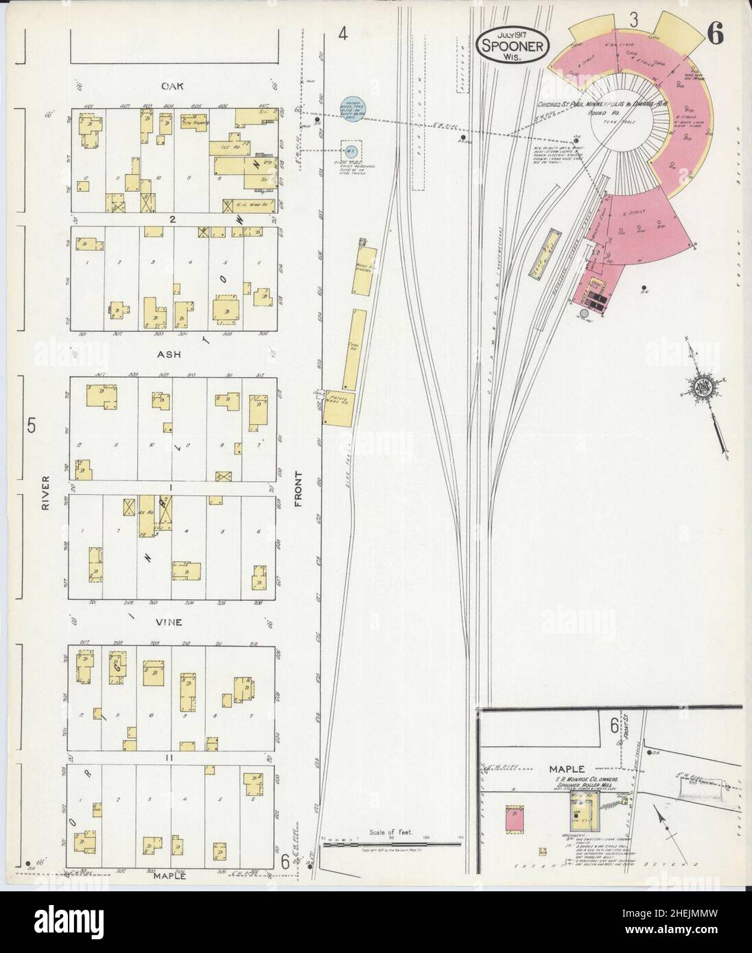 Map of spooner wisconsin hires stock photography and images Alamy