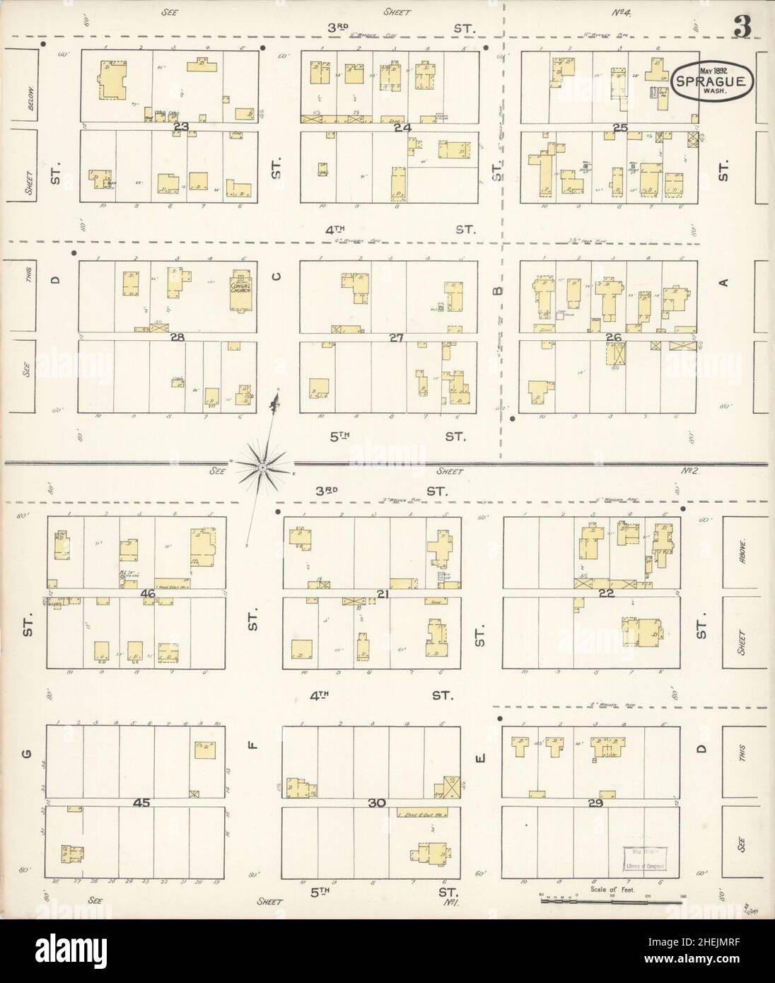 Map of sprague washington hires stock photography and images Alamy