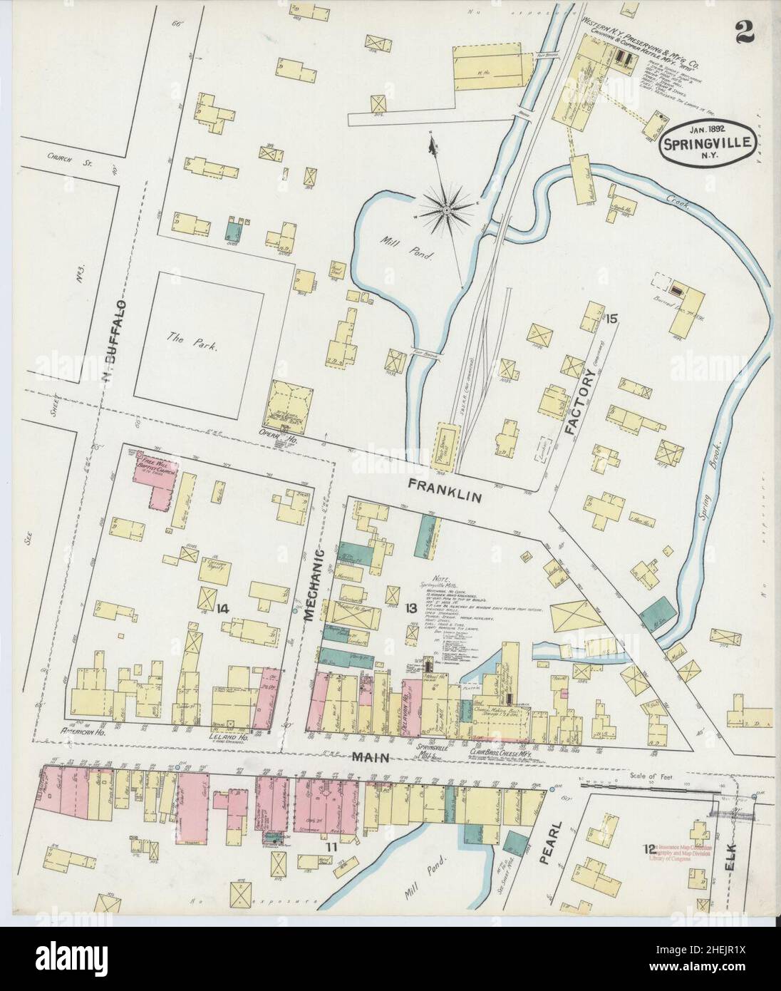 Springville new york map hi-res stock photography and images - Alamy