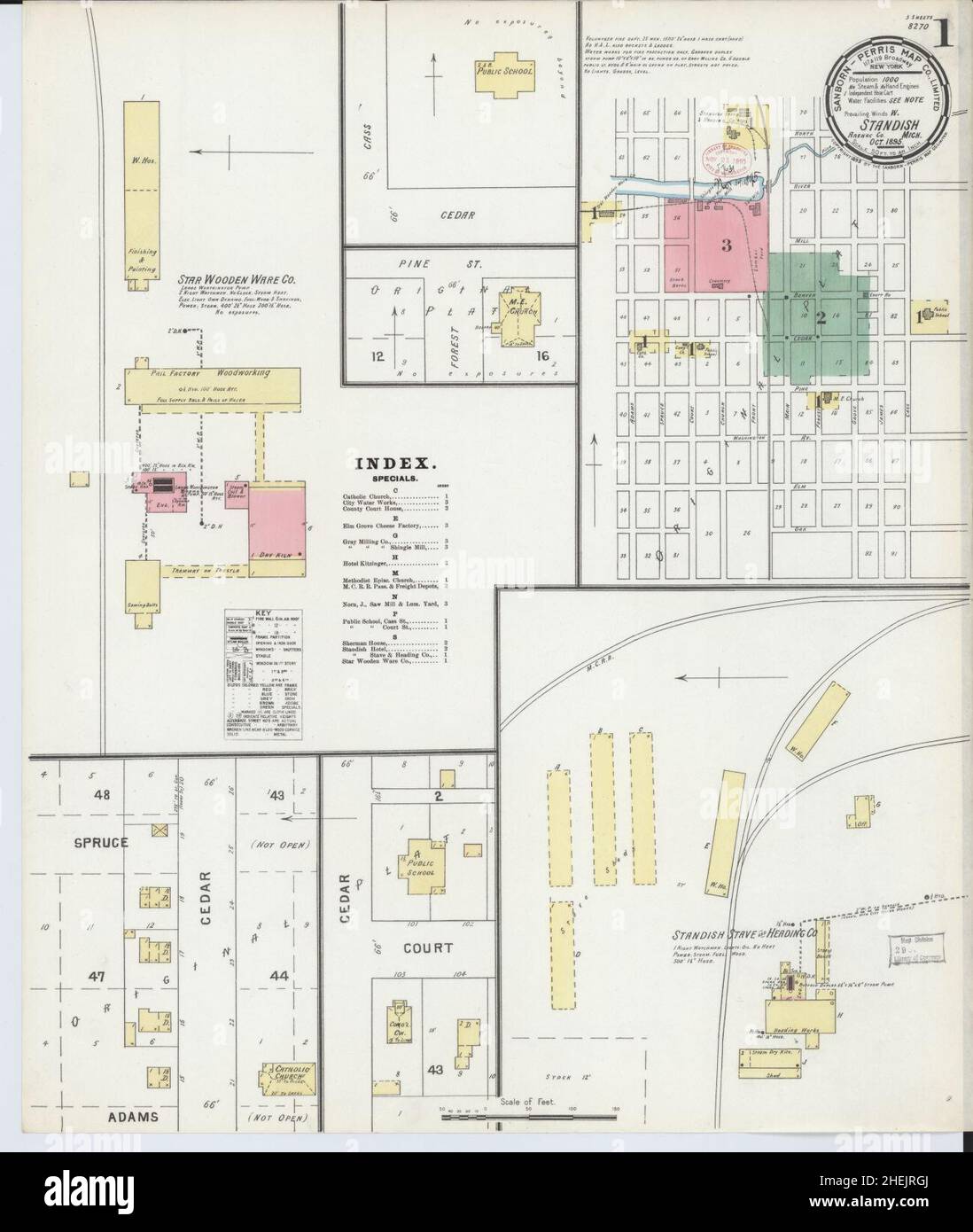 Map of standish michigan hires stock photography and images Alamy