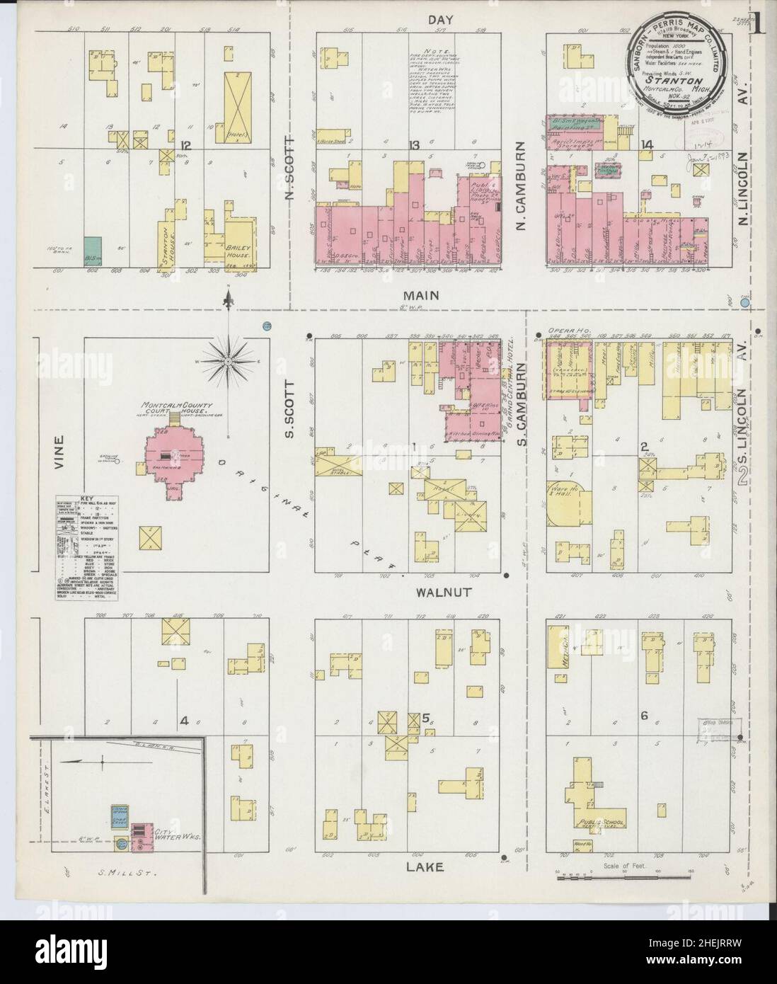 Map of stanton hires stock photography and images Alamy