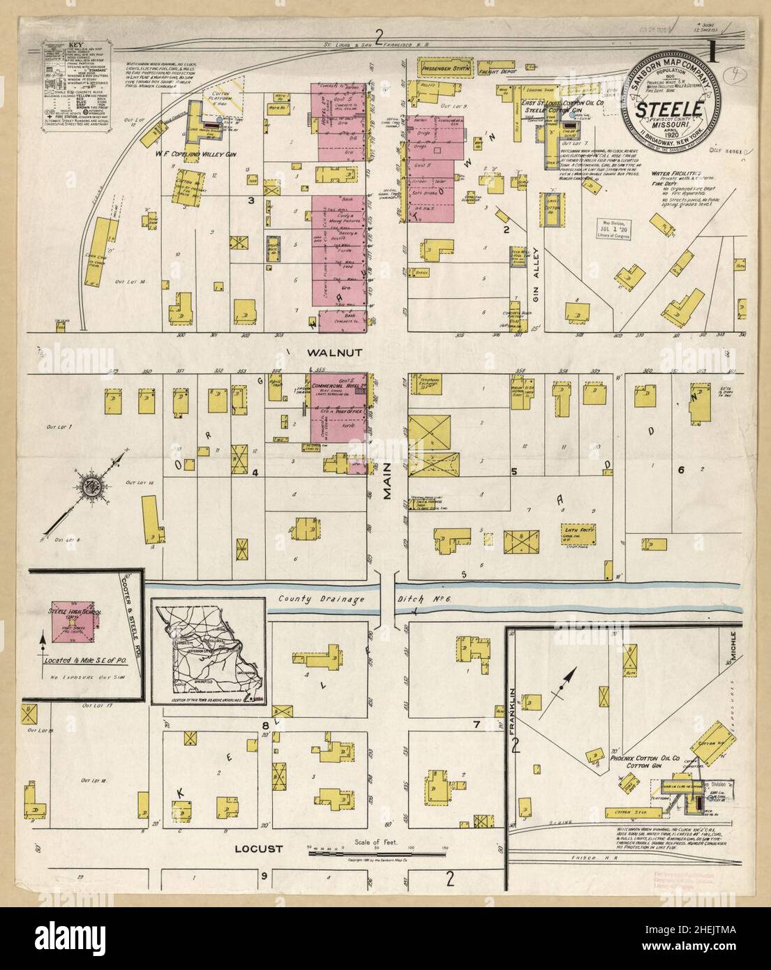 Steele missouri map hires stock photography and images Alamy