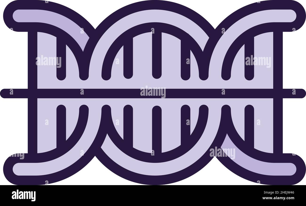 Dna test human icon outline vector. Rna crisp. Cell scientific Stock ...