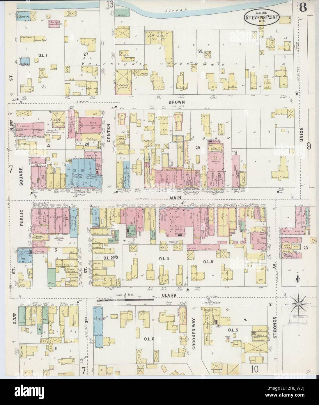 Map of stevens point hi-res stock photography and images - Alamy