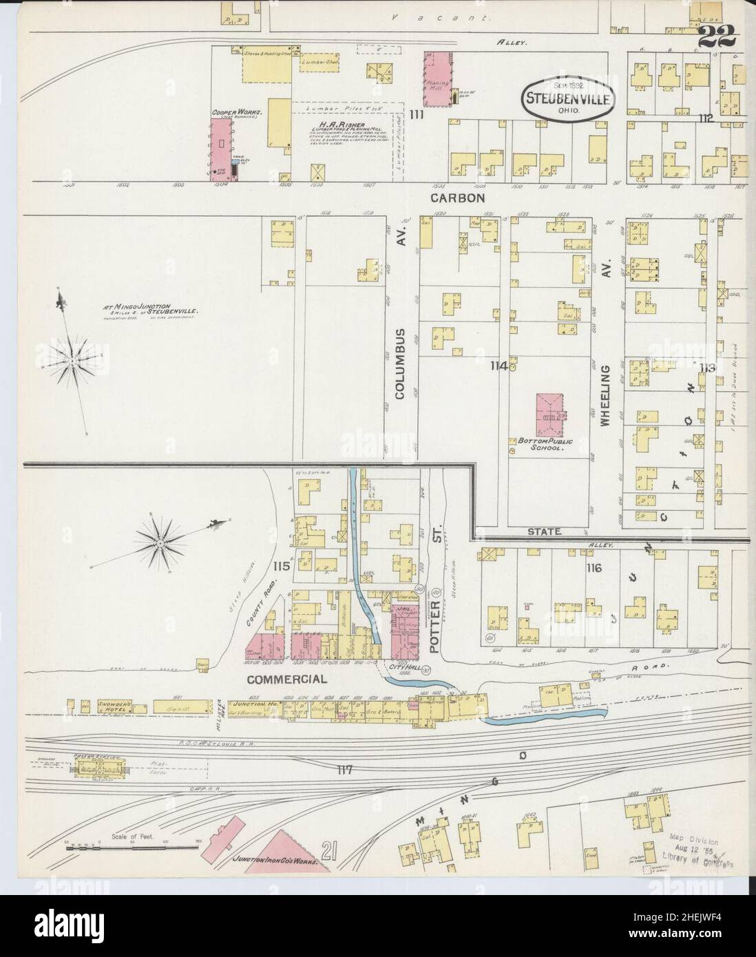 Sanborn Fire Insurance Map From Jefferson County Ohio Sanborn Fire Insurance Map From Jefferson County Ohio 2HEJWF4 