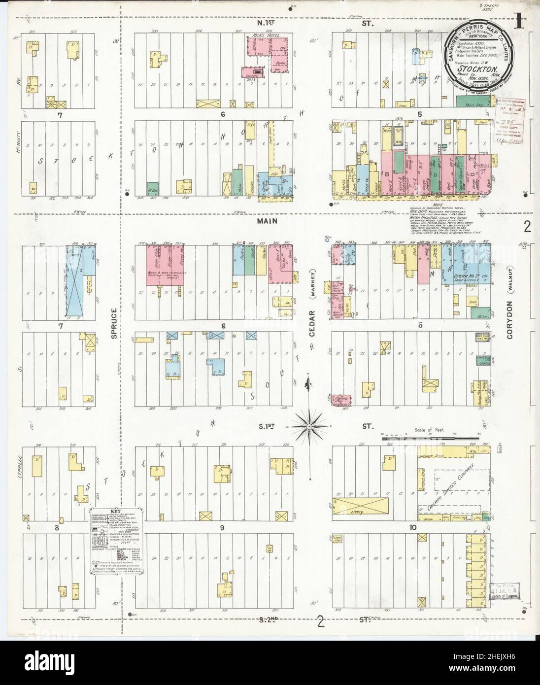 Stockton kansas map hires stock photography and images Alamy