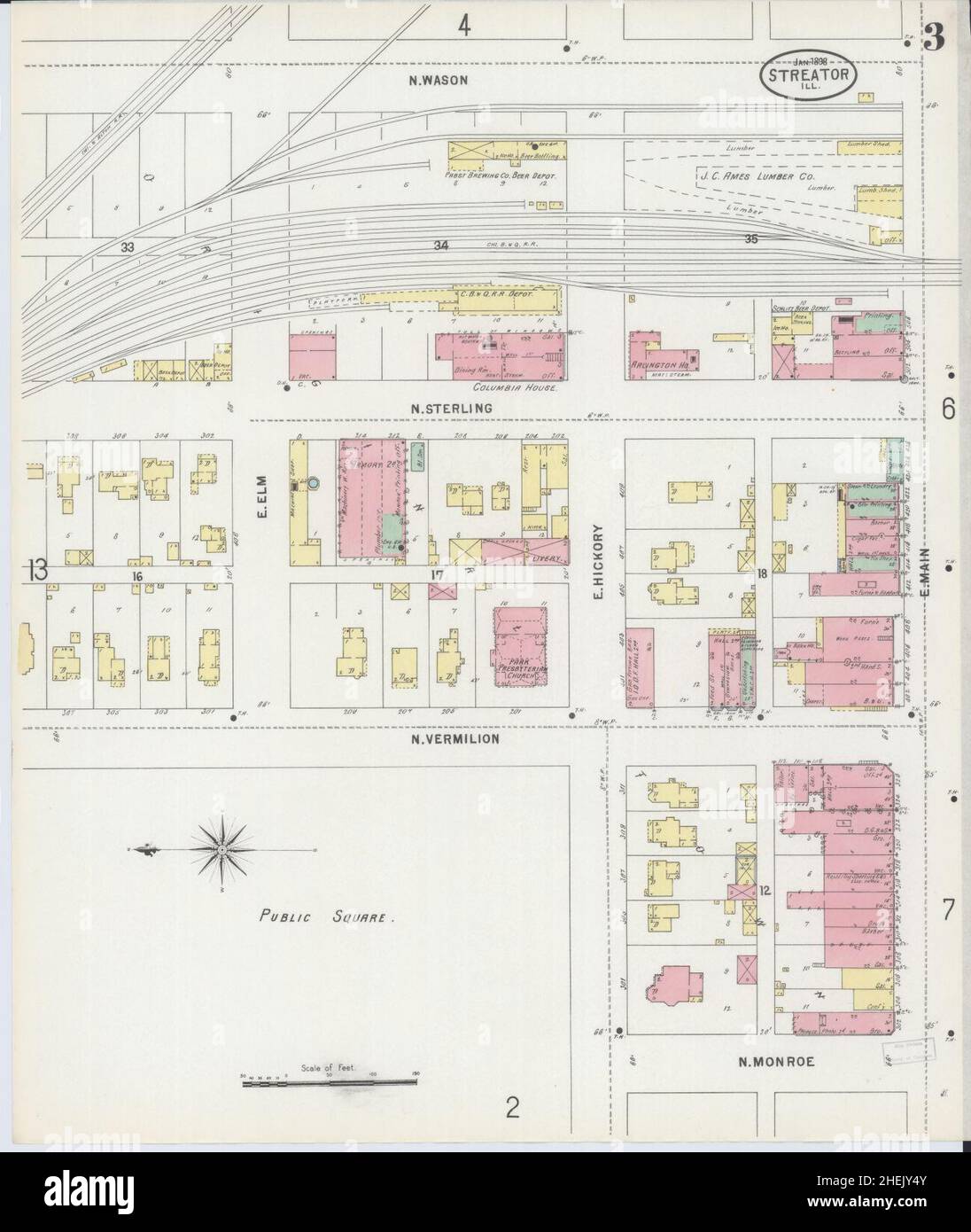 Map of streator illinois hires stock photography and images Alamy