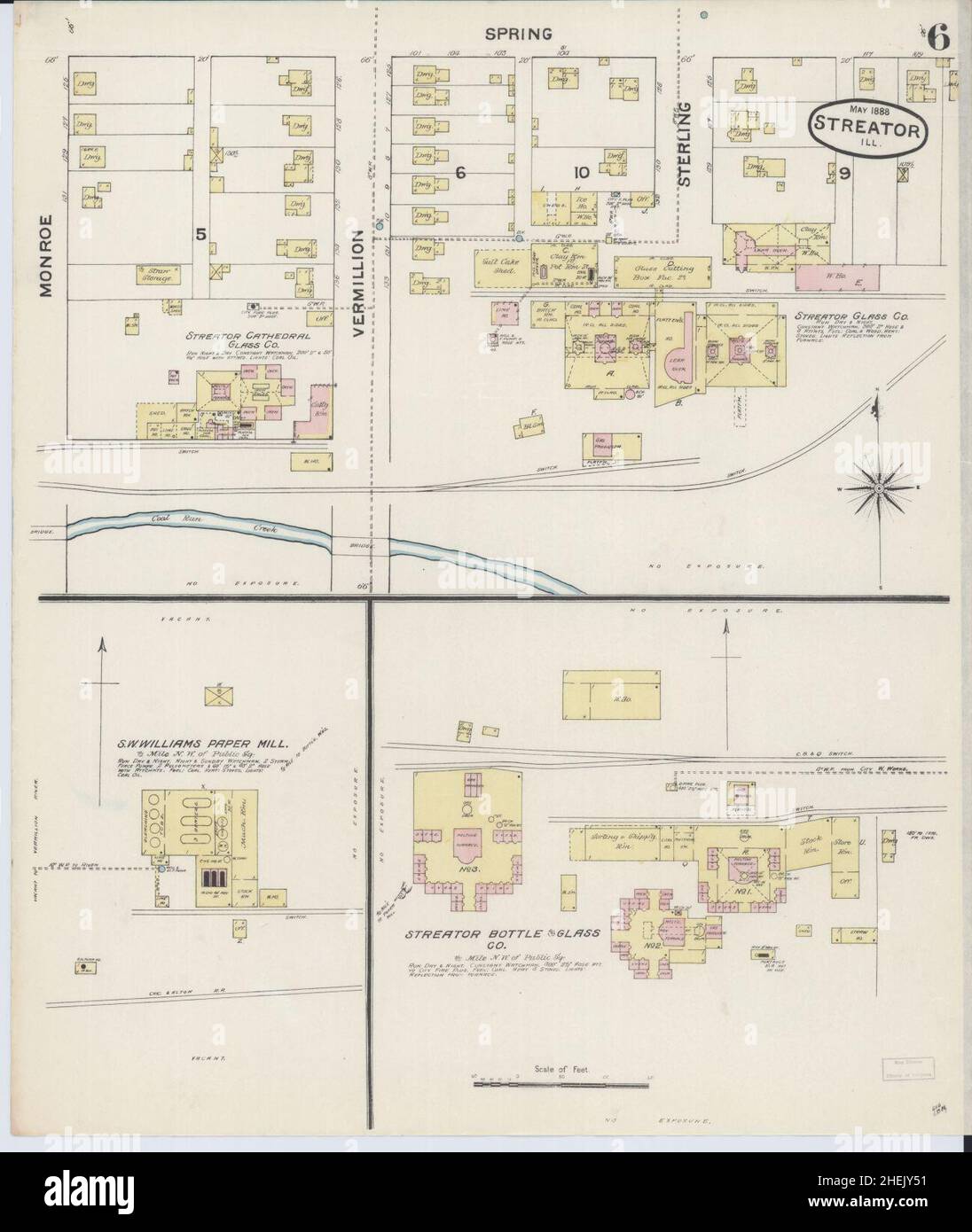 Map of streator illinois hires stock photography and images Alamy
