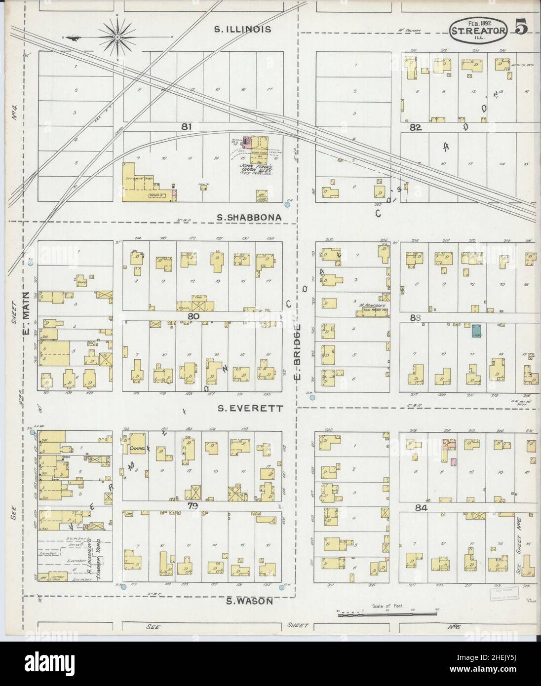 Map of streator illinois hires stock photography and images Alamy