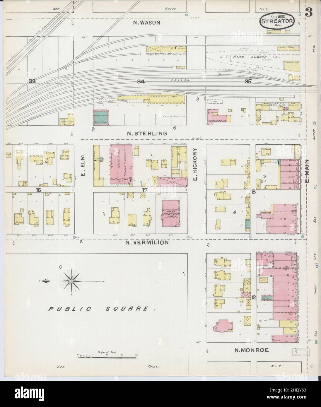 Map of streator illinois hires stock photography and images Alamy