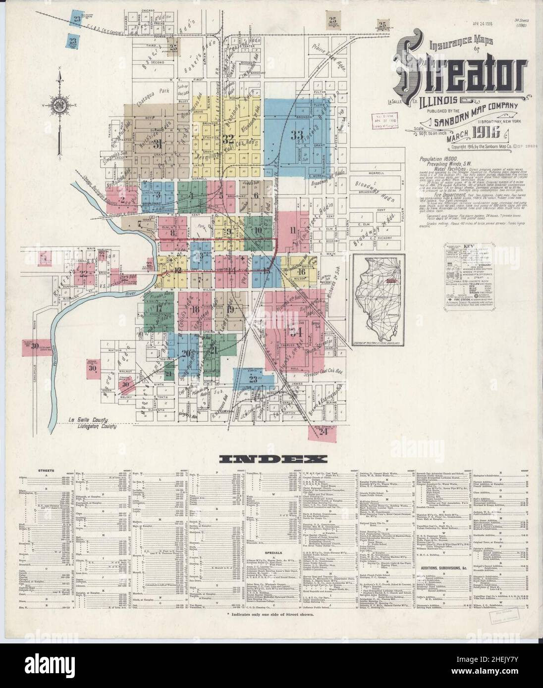 Map of streator illinois hires stock photography and images Alamy
