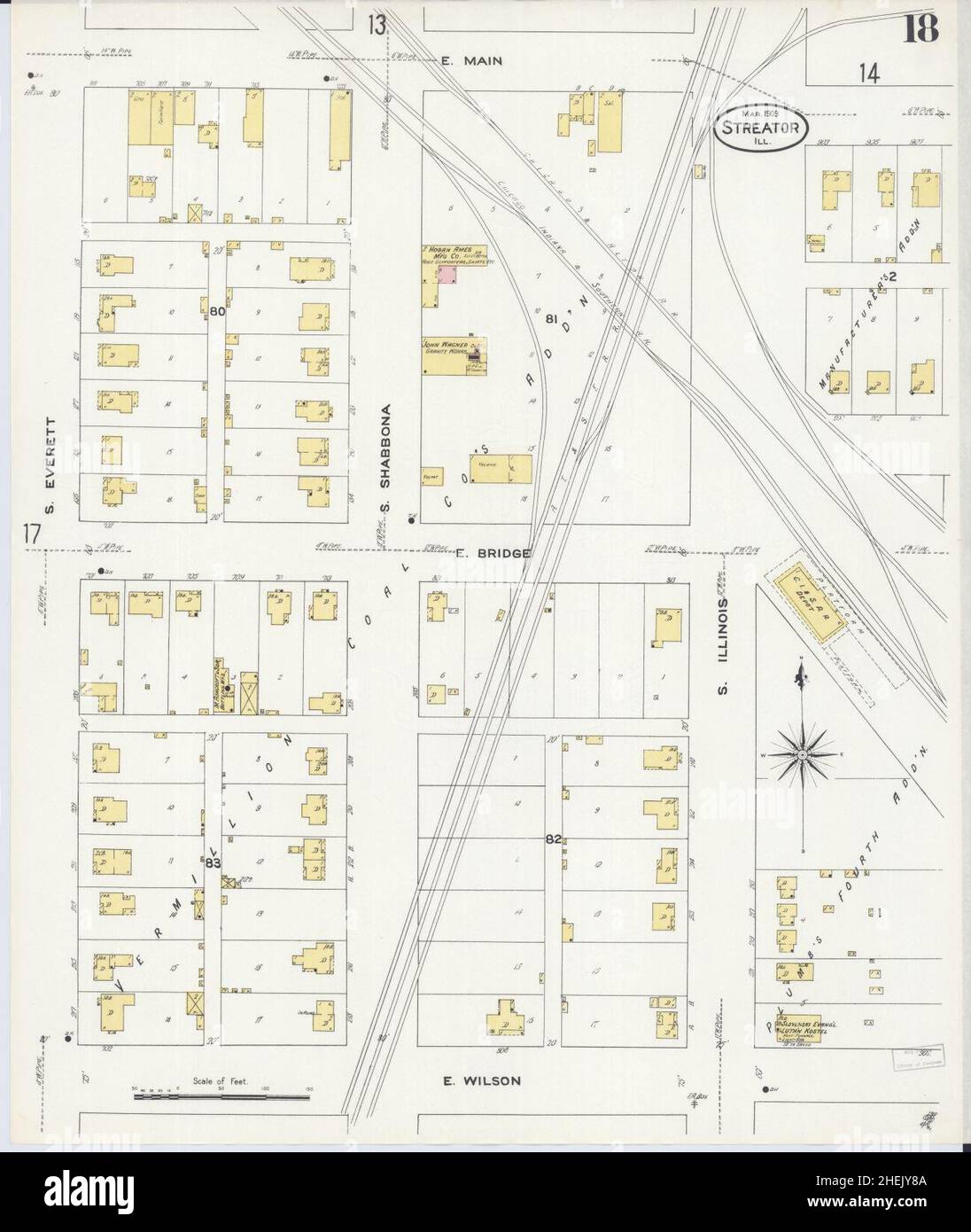 Map of streator illinois hires stock photography and images Alamy