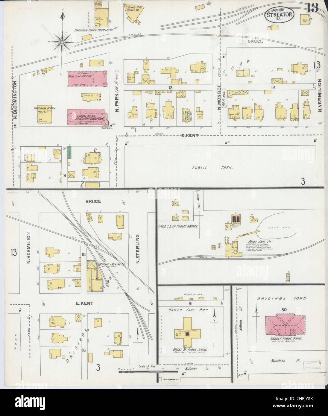Map of streator illinois hires stock photography and images Alamy