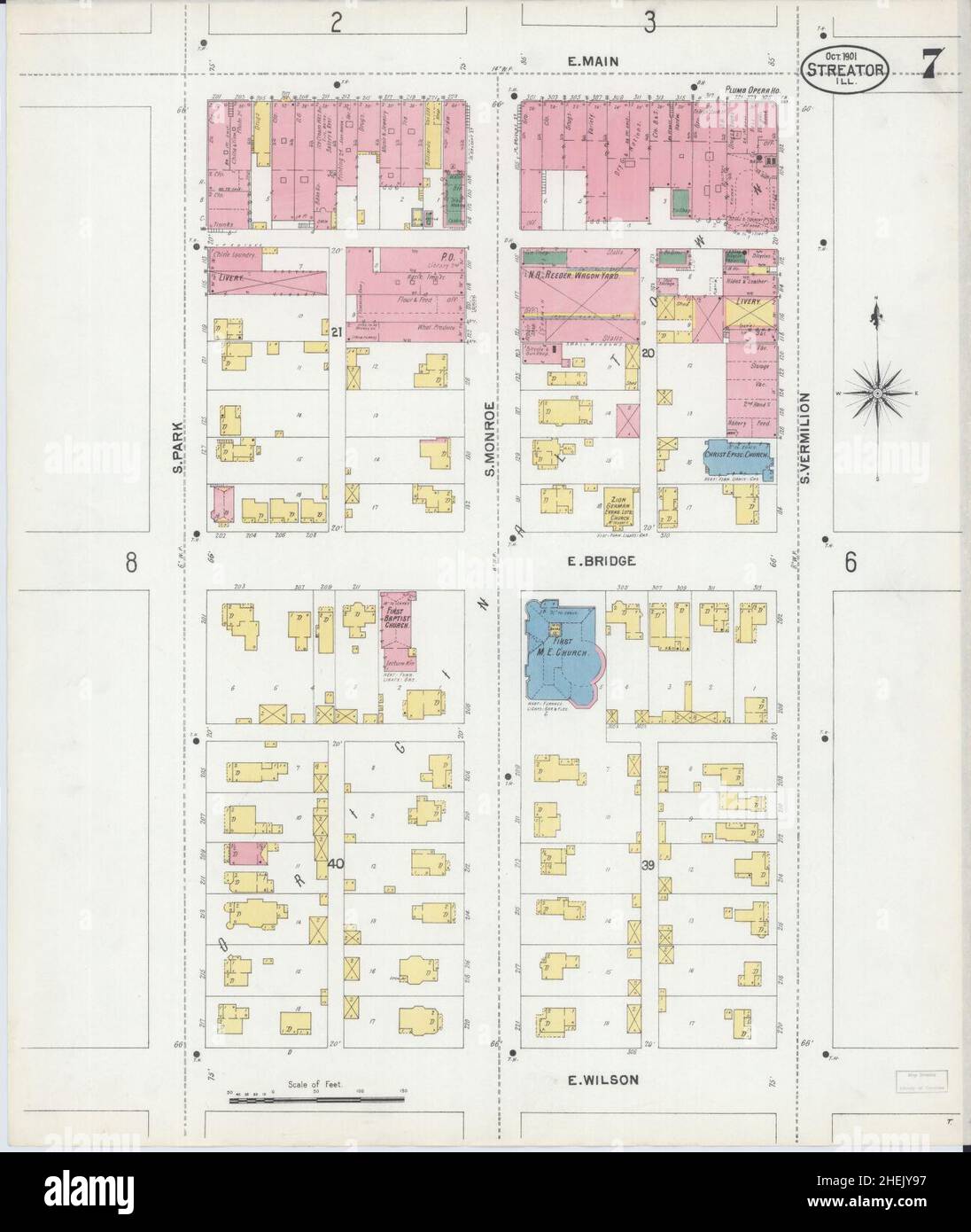 Map of streator illinois hires stock photography and images Alamy