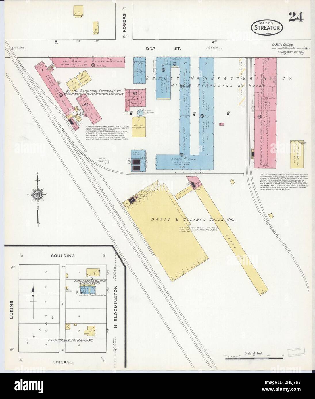 Streator illinois map hires stock photography and images Alamy