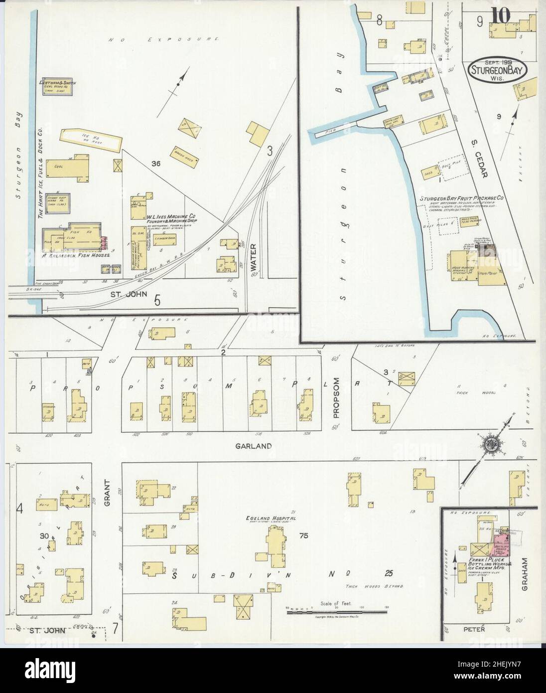 Map of sturgeon bay hires stock photography and images Alamy