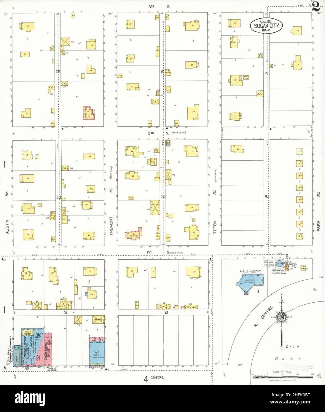 Sugar city idaho map hires stock photography and images Alamy