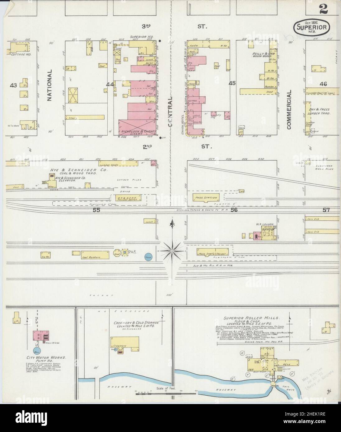 Map of superior nebraska hires stock photography and images Alamy