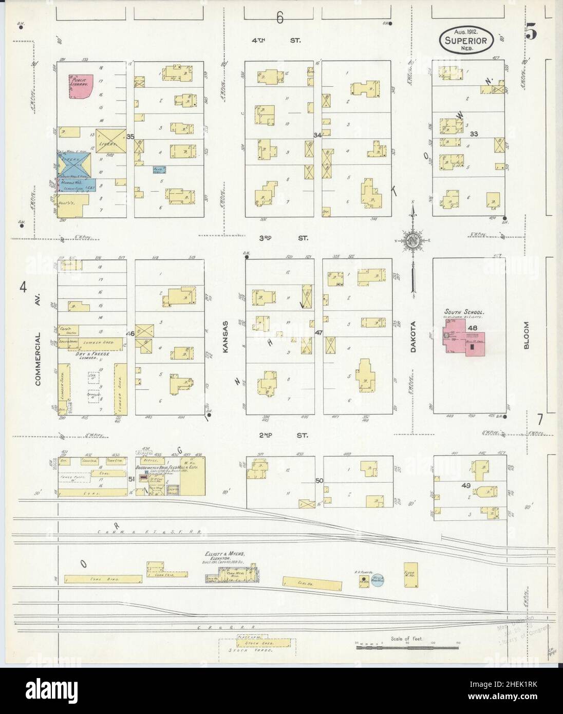 Map of superior nebraska hires stock photography and images Alamy