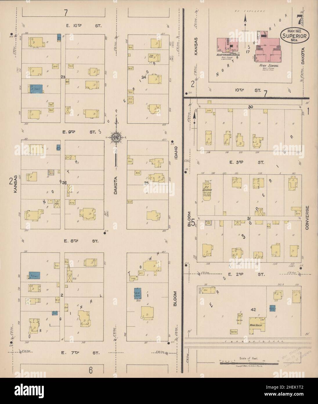 Map of superior nebraska hires stock photography and images Alamy