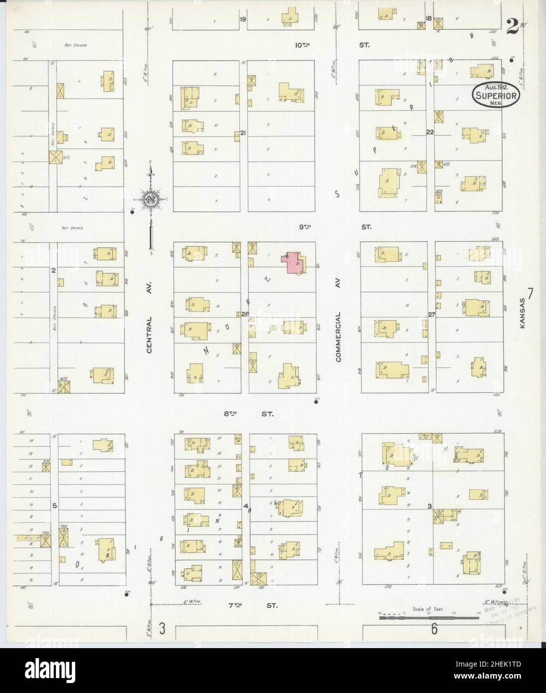 Map of superior nebraska hires stock photography and images Alamy