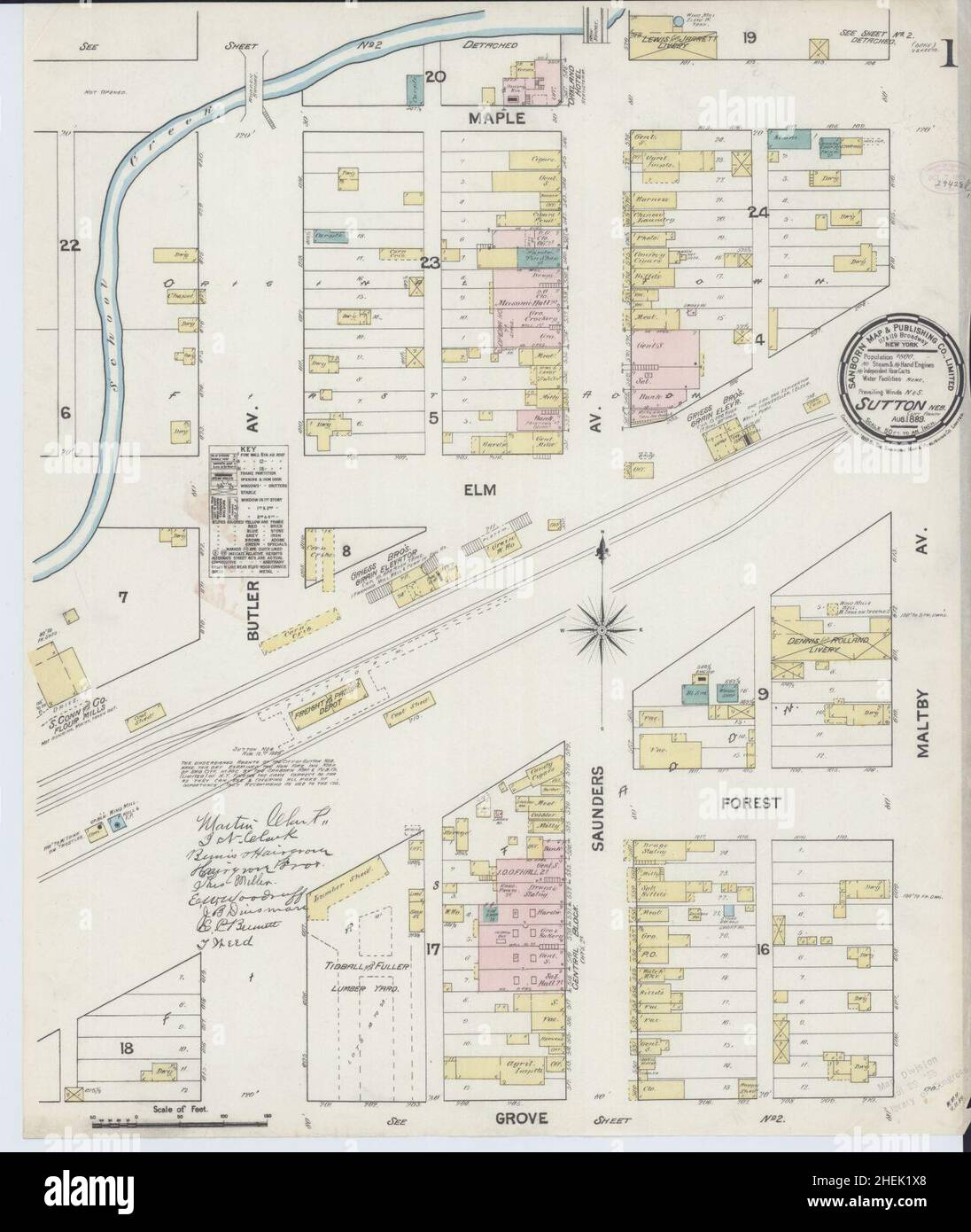 Map of sutton nebraska hires stock photography and images Alamy