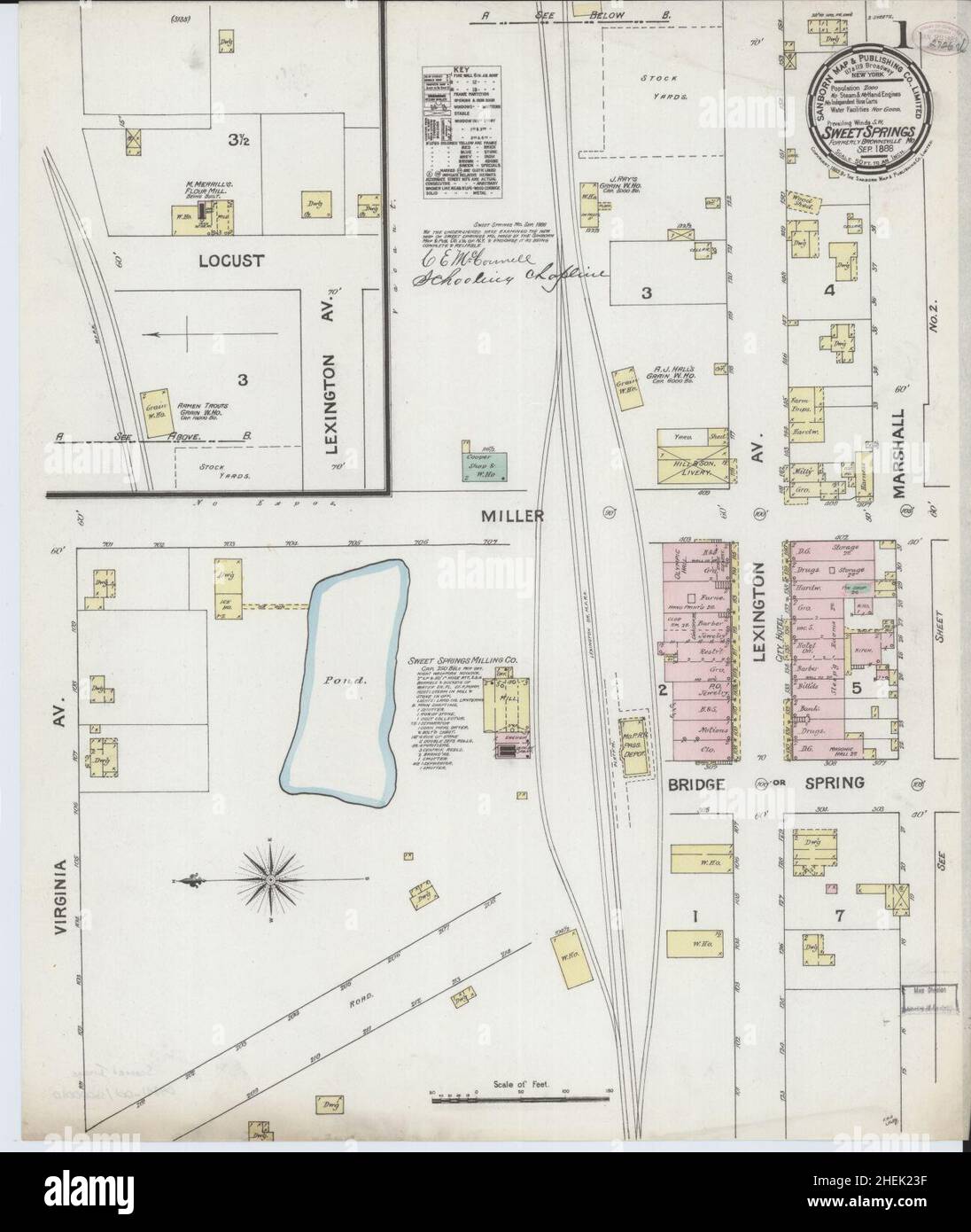 Map of sweet springs missouri hires stock photography and images Alamy