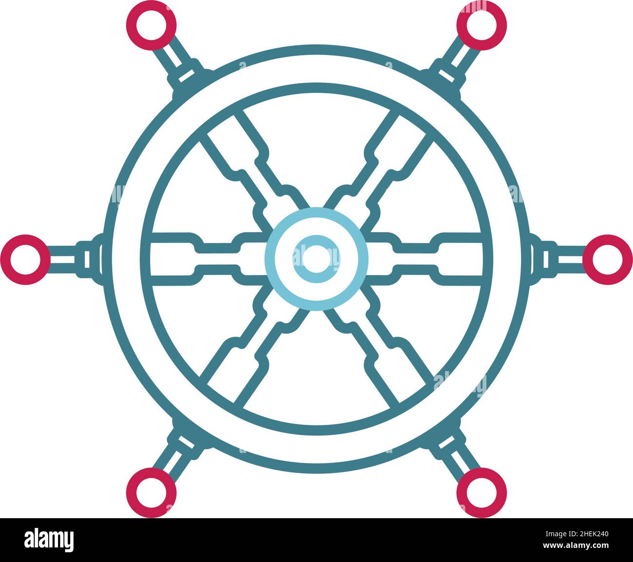 boat steering wheel Stock Vector Image & Art Alamy