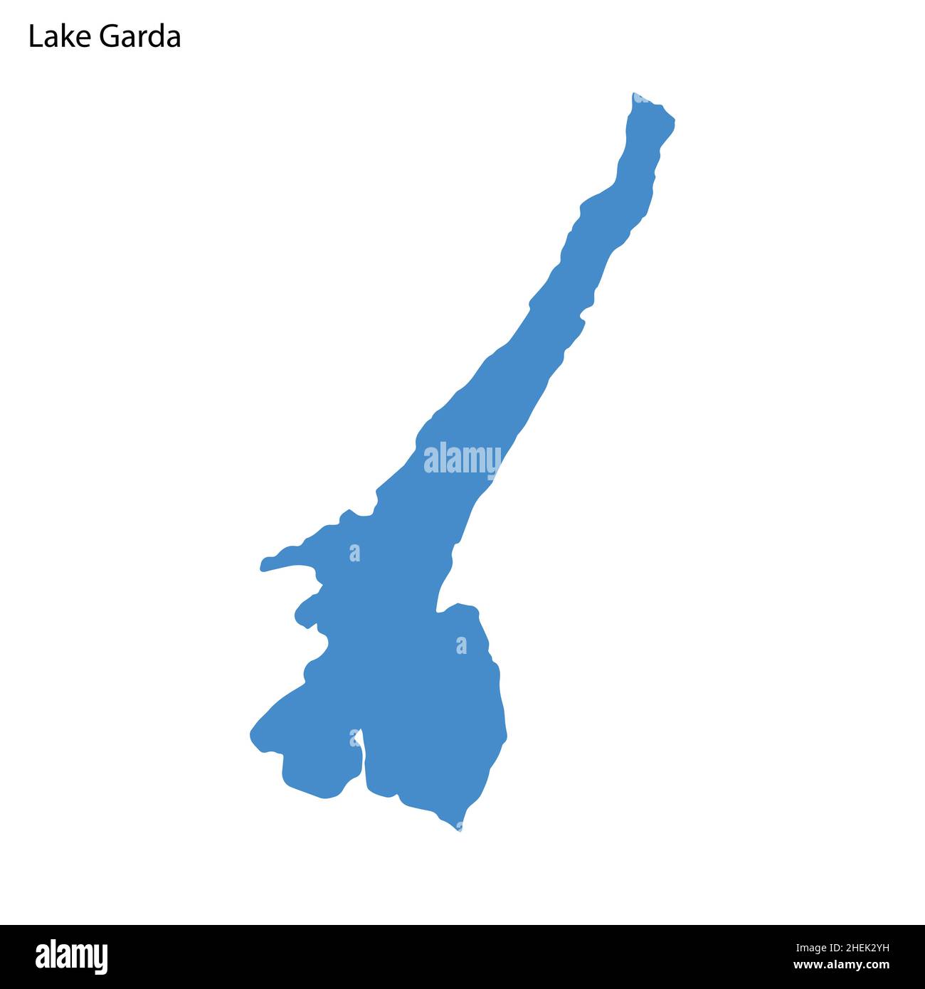 map of italy with lake garda