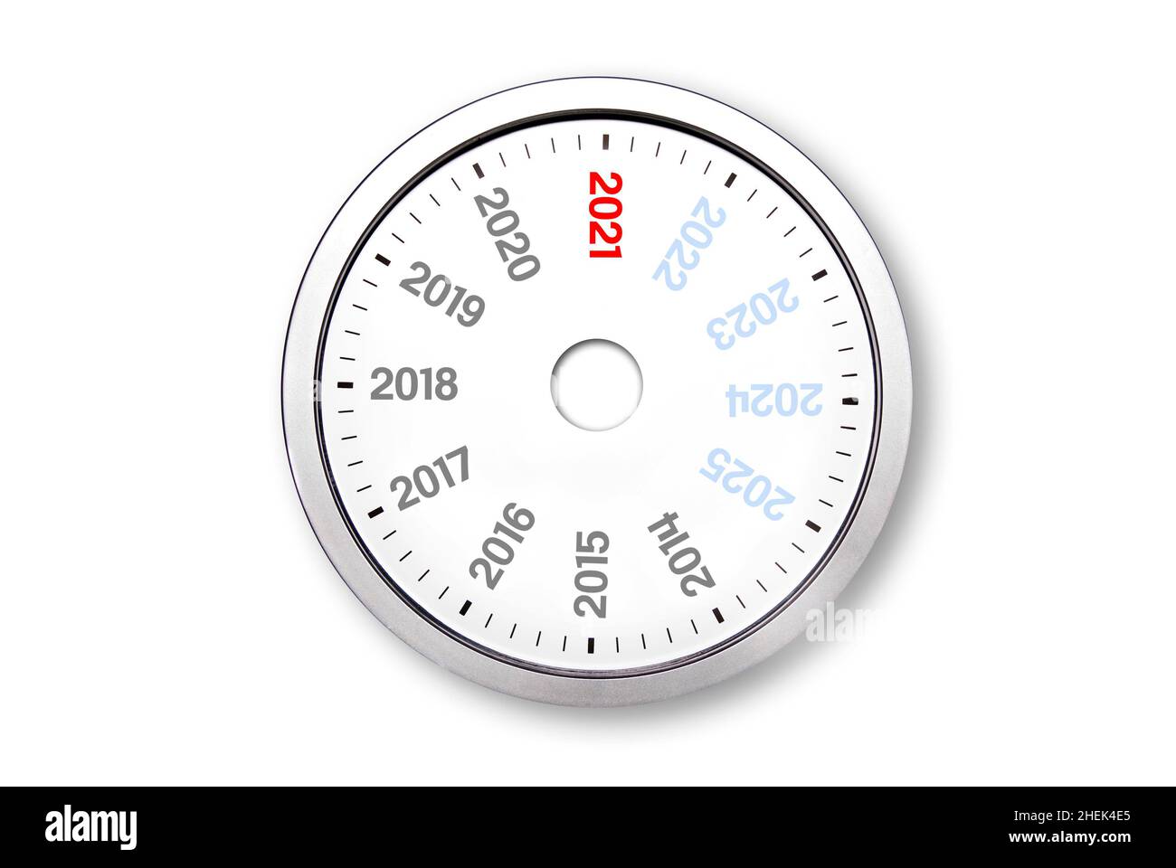 clock with years, counting the years concept Stock Photo Alamy