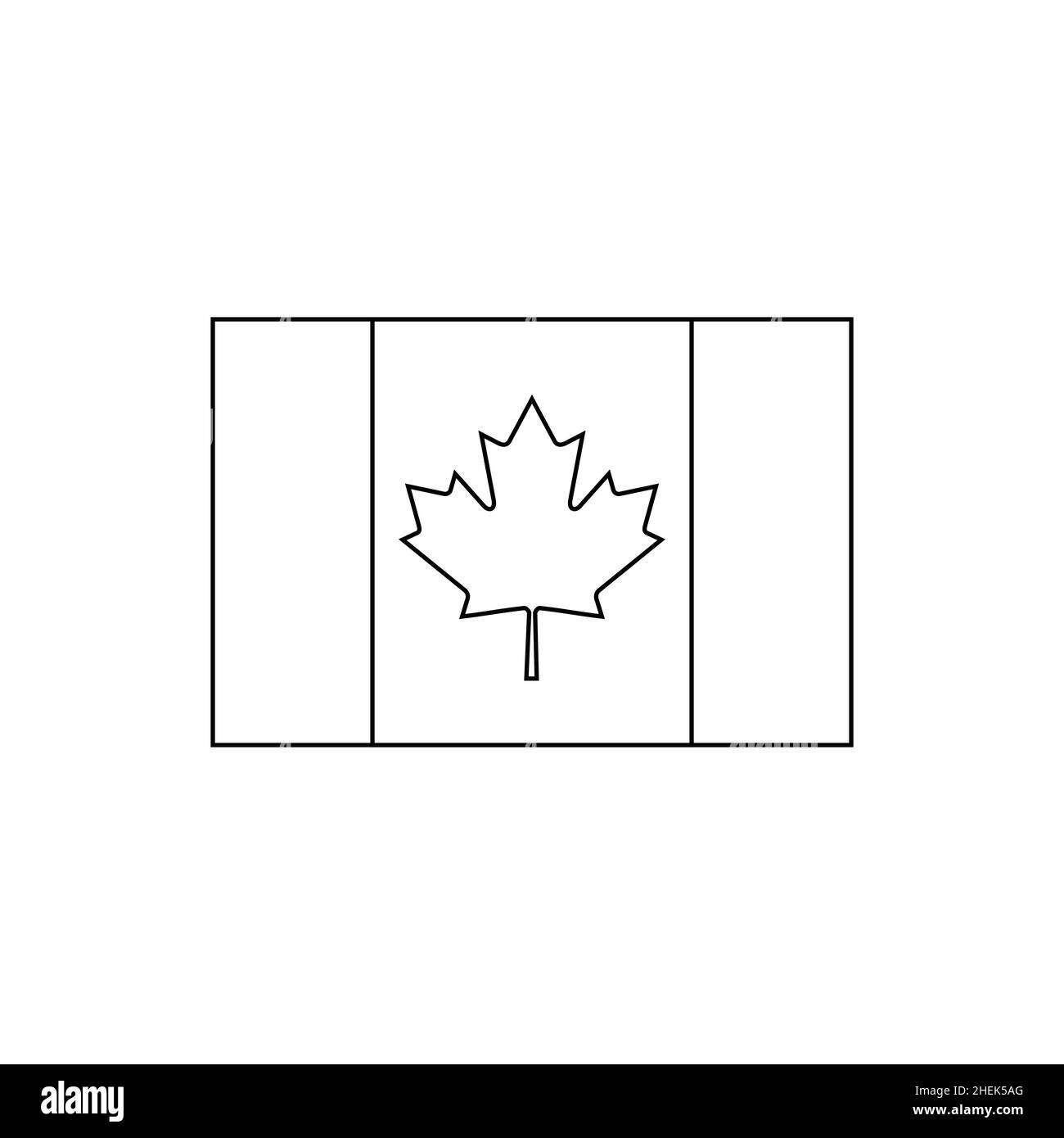 Canada flag Black and White Stock Photos & Images - Alamy