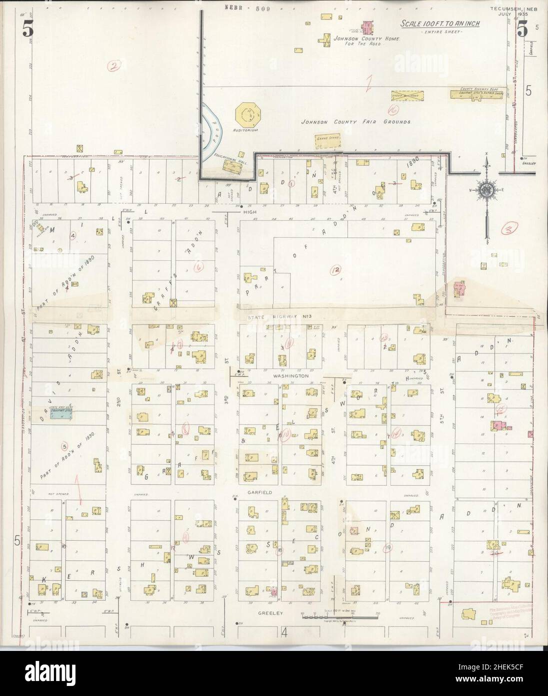 Map of tecumseh hires stock photography and images Alamy