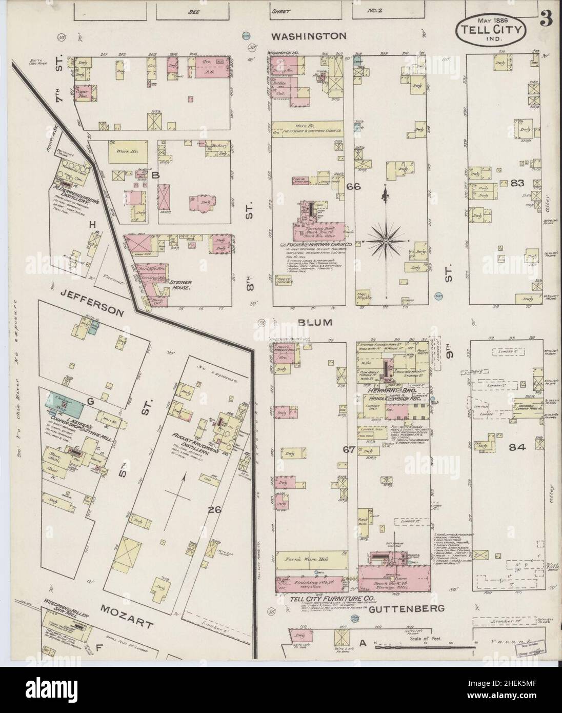 Tell city map hires stock photography and images Alamy