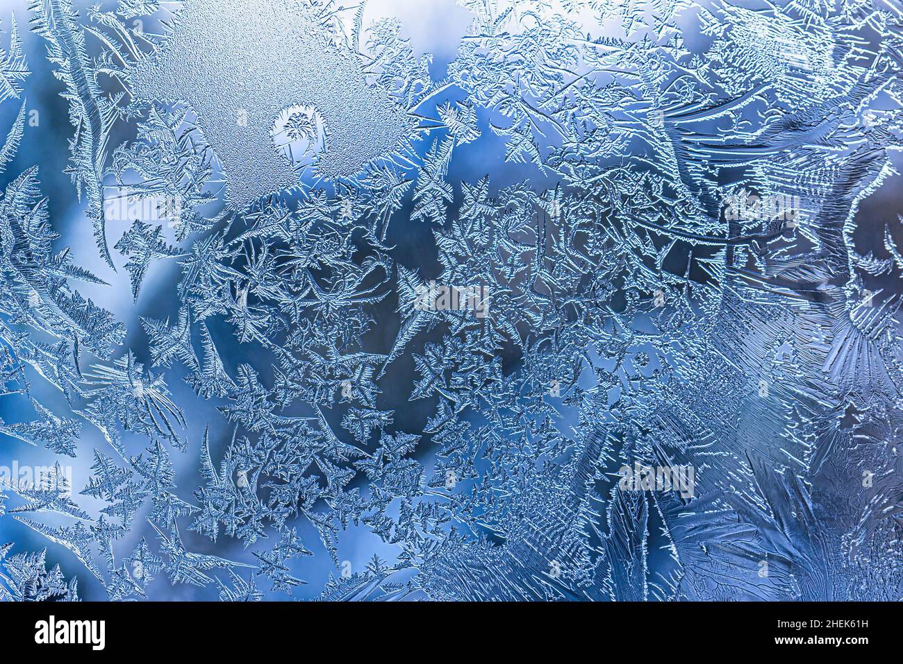 Frost texture on frozen glass in winter. Winter background Stock Photo ...