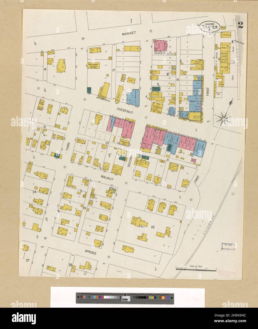 Map of thayer hires stock photography and images Alamy