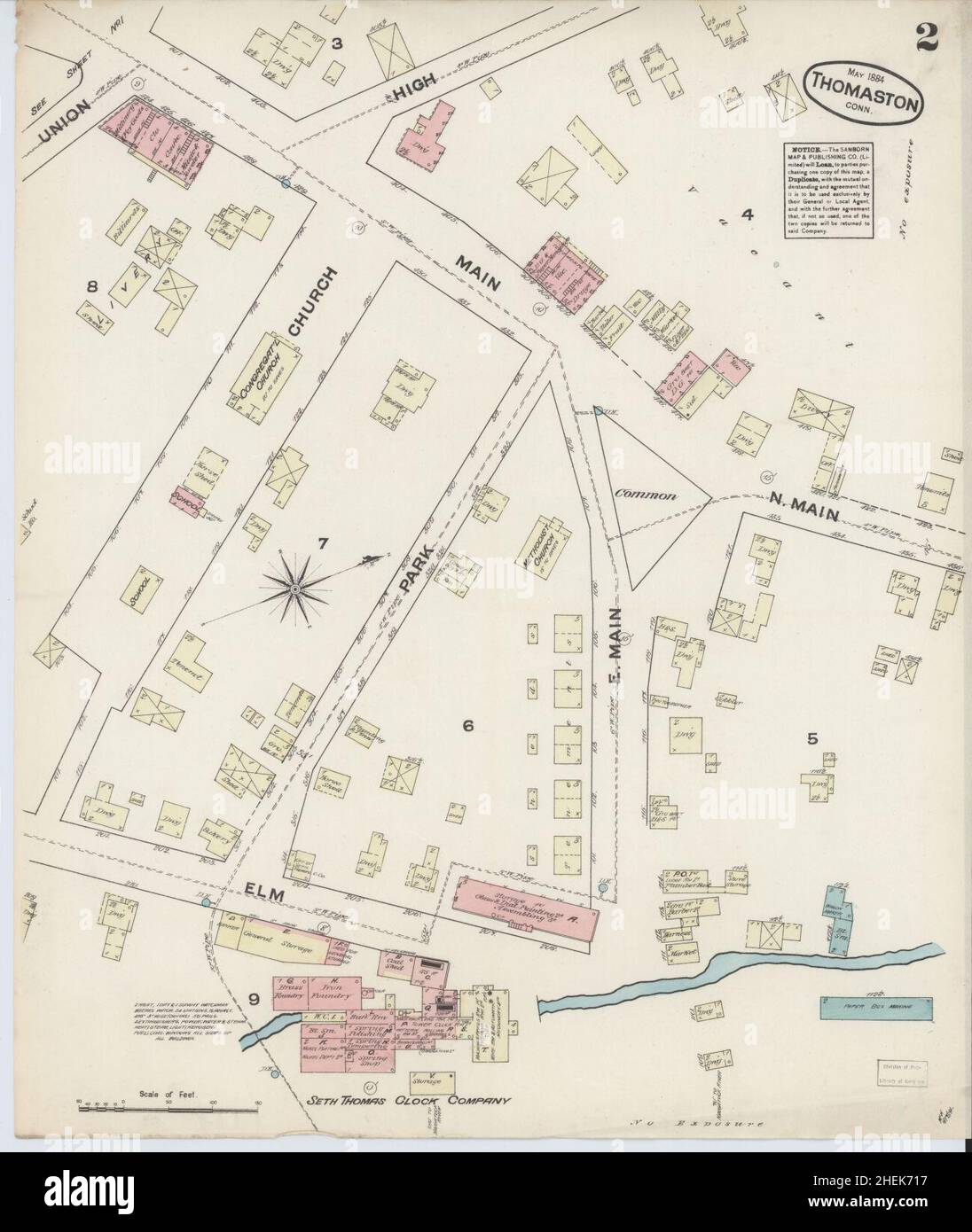 Thomaston map hi-res stock photography and images - Alamy