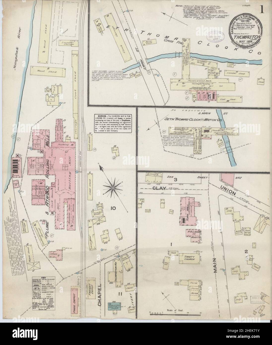 Thomaston map hires stock photography and images Alamy