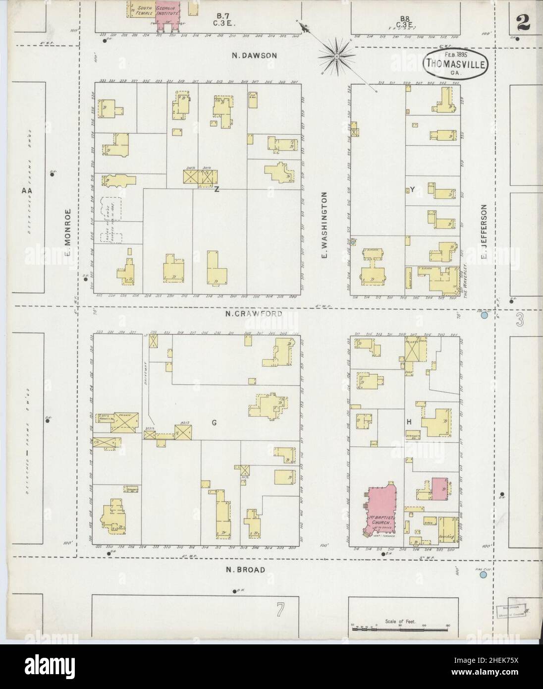 Thomasville map hires stock photography and images Alamy