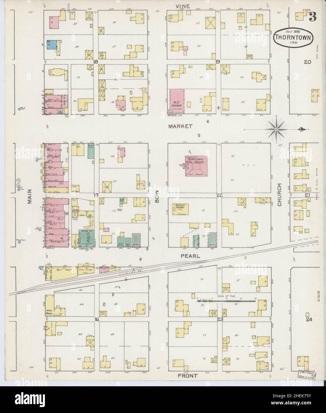 Map of thorntown hires stock photography and images Alamy