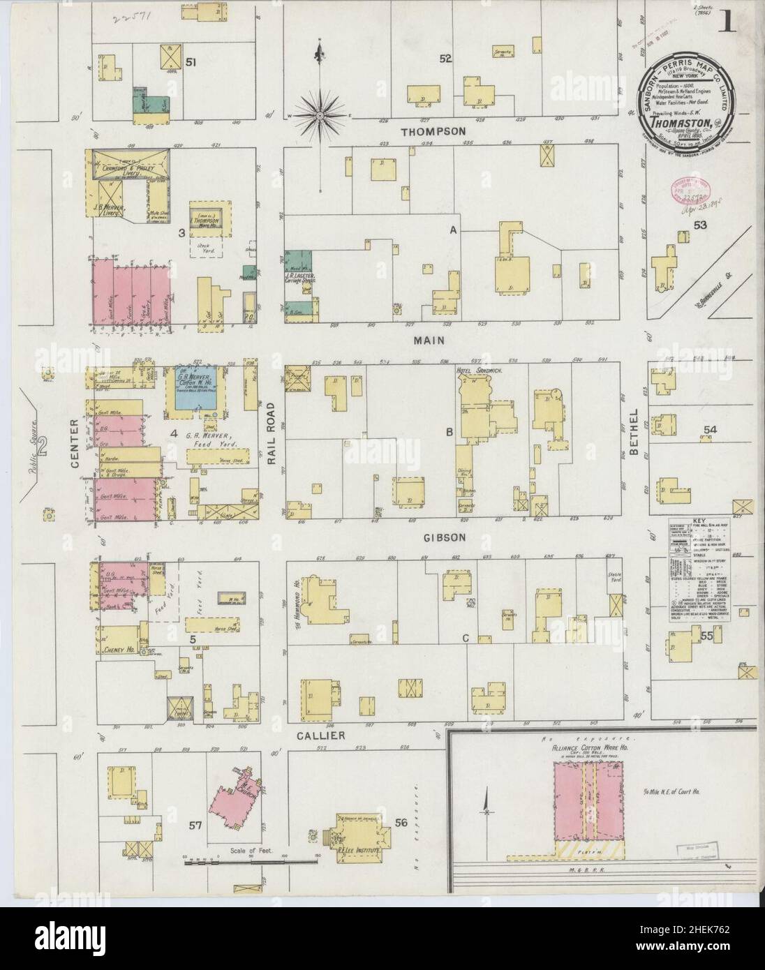 Thomaston map hires stock photography and images Alamy