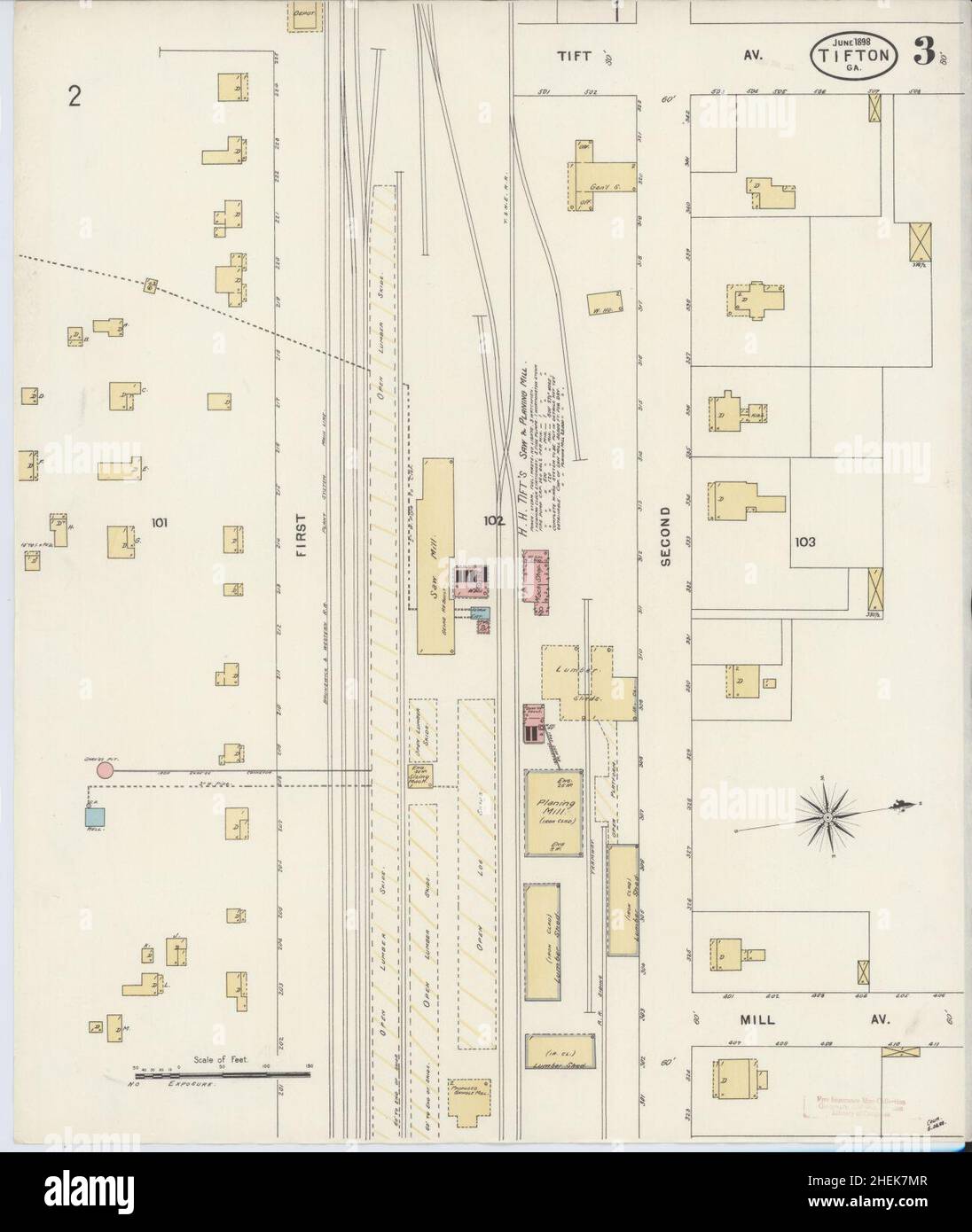 Tifton map hires stock photography and images Alamy