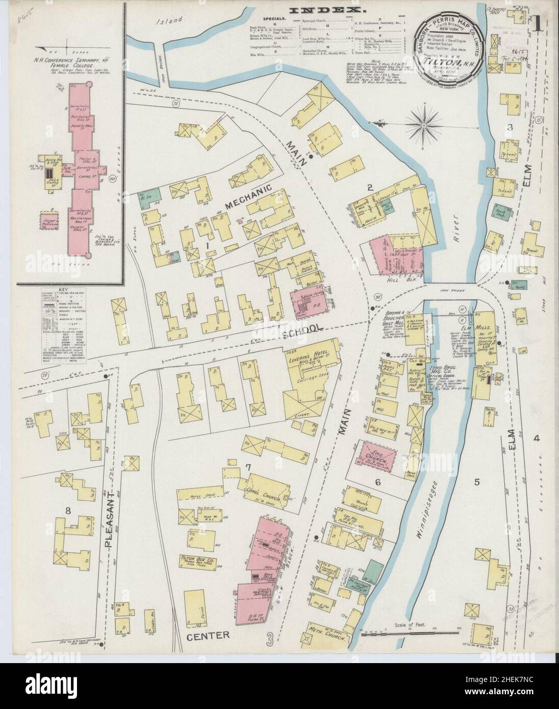 Map of tilton new hampshire hires stock photography and images Alamy