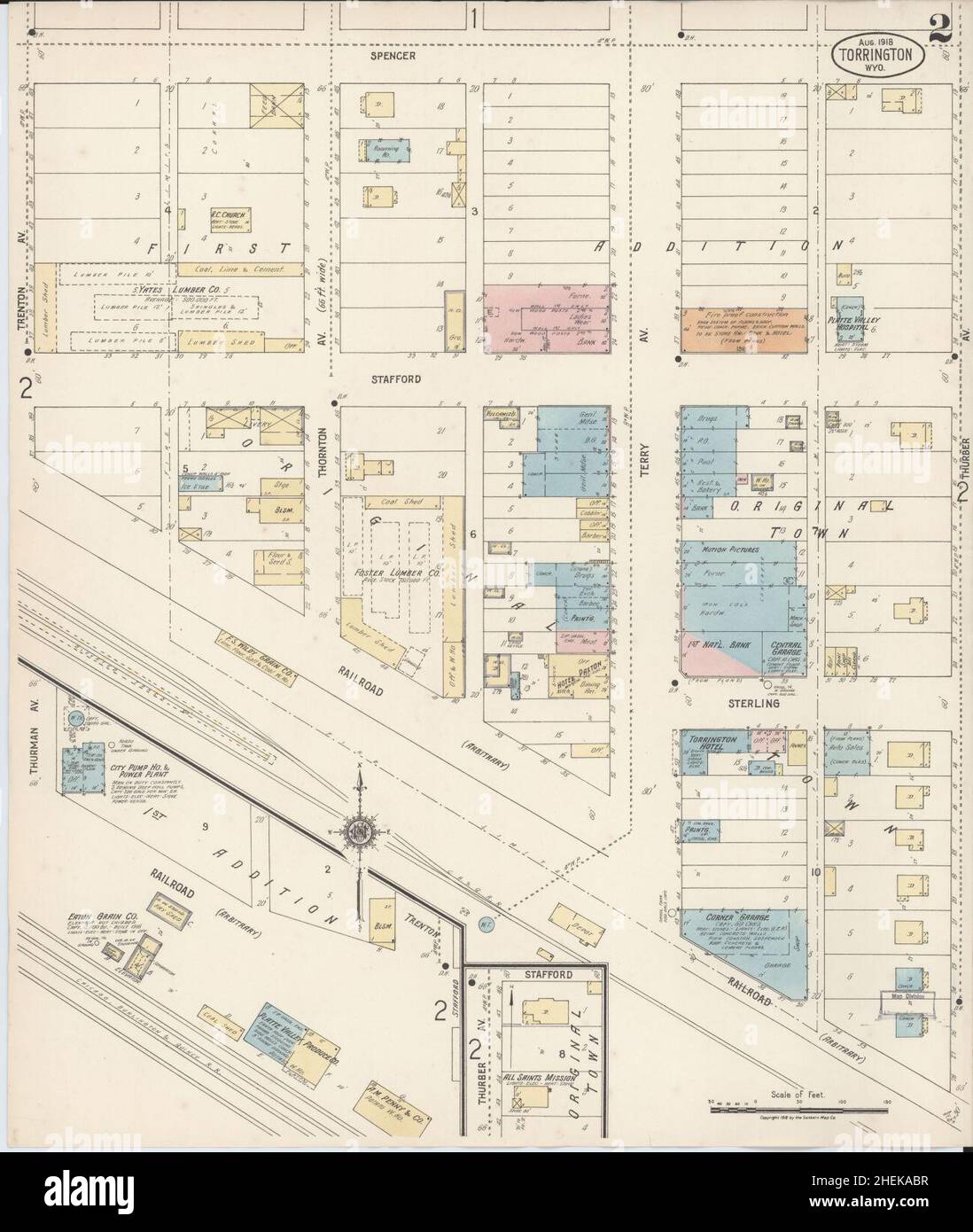 Torrington wyoming map hires stock photography and images Alamy