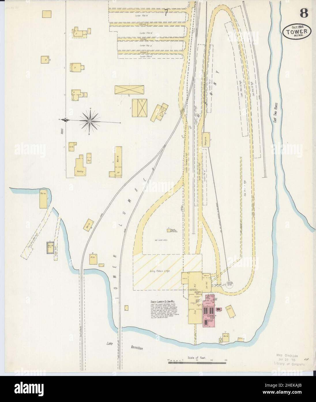 Tower minnesota map hires stock photography and images Alamy